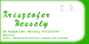 krisztofer wessely business card